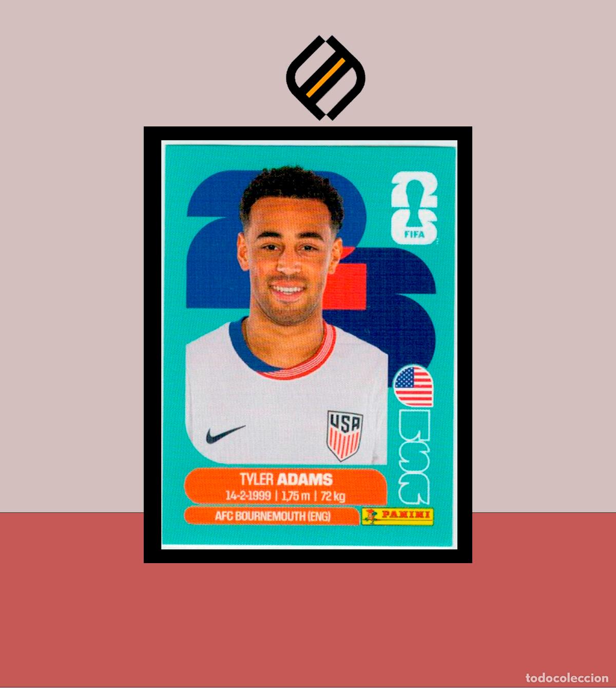 Figurine di Calcio: PANINI FIFA CLUB WORLD CUP 2026 26 USA 8 TYLER ADAMS ESTADOS UNIDOS STICKER MUNDIAL MEX CAN