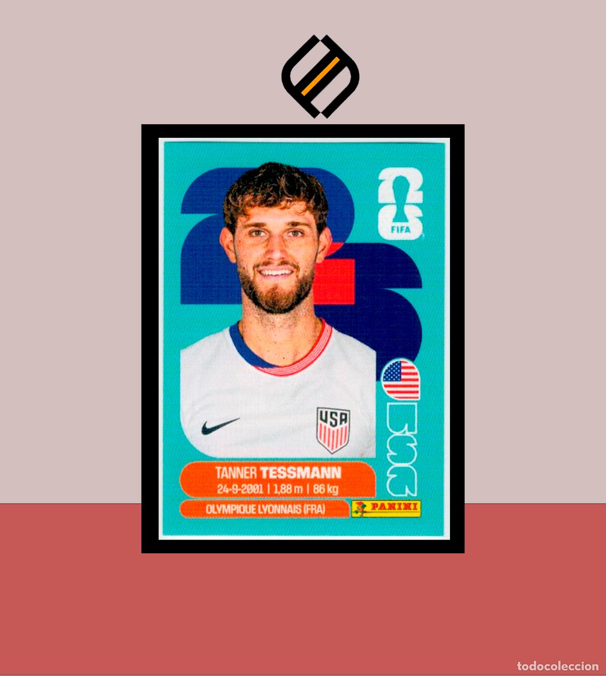 Figurine di Calcio: PANINI FIFA CLUB WORLD CUP 2026 26 USA 9 TANNER TESSMANN ESTADOS UNIDOS STICKER MUNDIAL MEX CAN