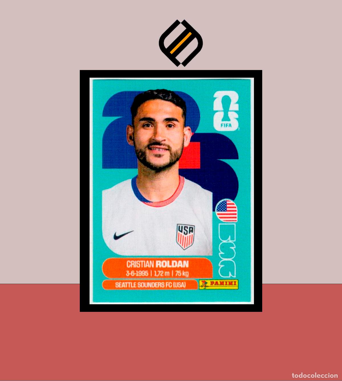 Cromos de F&uacute;tbol: PANINI FIFA CLUB WORLD CUP 2026 26 USA 11 CRISTIAN ROLDAN ESTADOS UNIDOS STICKER MUNDIAL MEX CAN