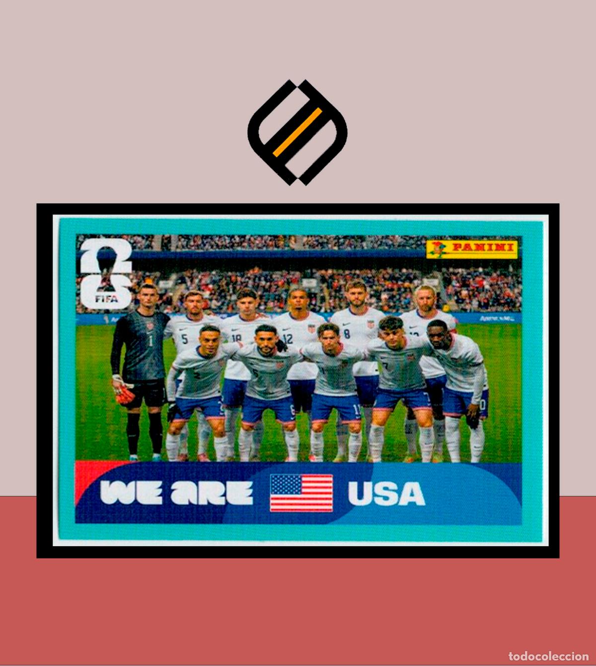 Cromos de F&uacute;tbol: PANINI FIFA CLUB WORLD CUP 2026 26 USA 13 ALINEACI&Oacute;N ESTADOS UNIDOS STICKER MUNDIAL MEX CAN