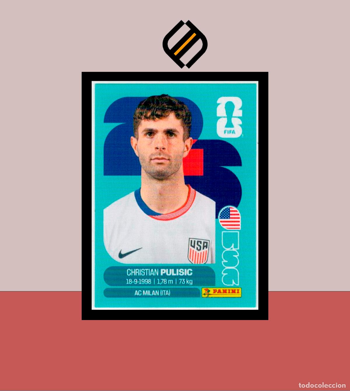Cromos de F&uacute;tbol: PANINI FIFA CLUB WORLD CUP 2026 26 USA 16 CHRISTIAN PULISIC ESTADOS UNIDOS STICKER MUNDIAL MEX CAN