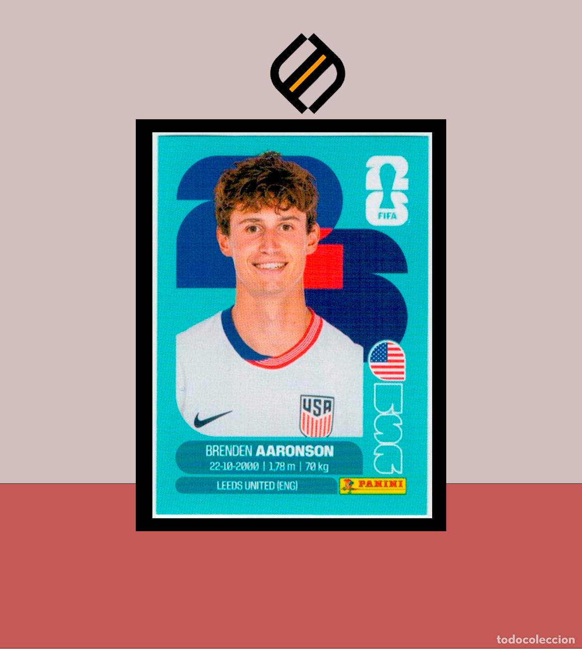Cromos de F&uacute;tbol: PANINI FIFA CLUB WORLD CUP 2026 26 USA 17 BRENDEN AARONSON ESTADOS UNIDOS STICKER MUNDIAL MEX CAN