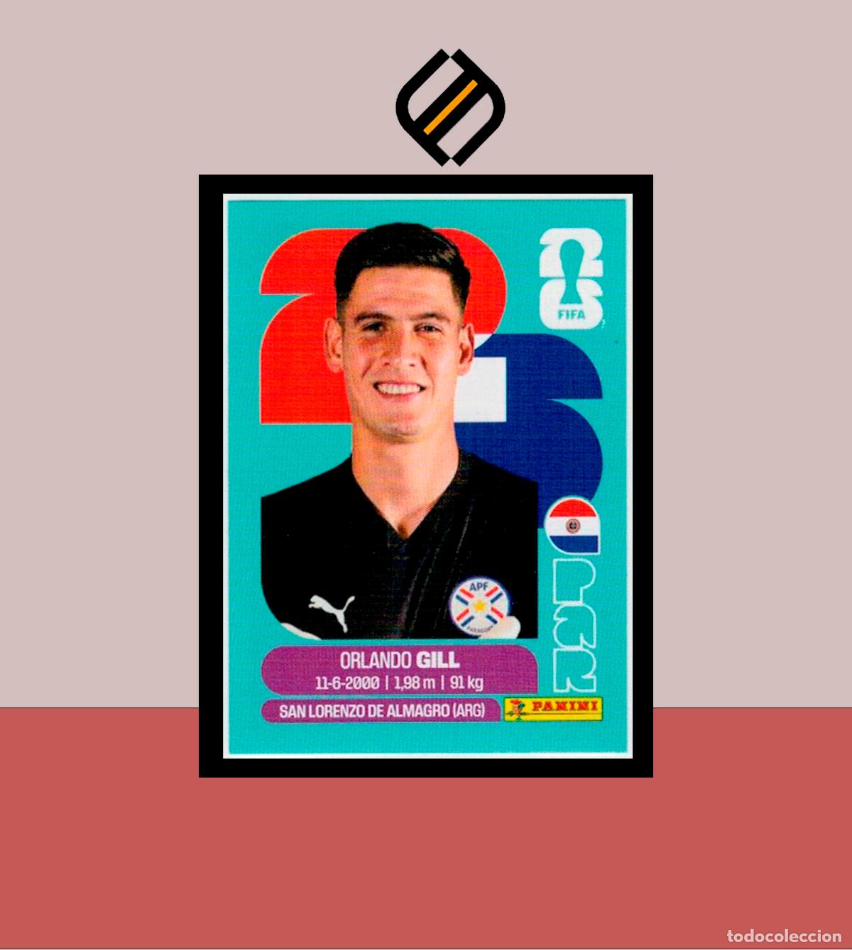Cromos de F&uacute;tbol: PANINI FIFA CLUB WORLD CUP 2026 26 PAR 3 ORLANDO GILL PARAGUAY STICKER MUNDIAL MEX CAN USA LIGA