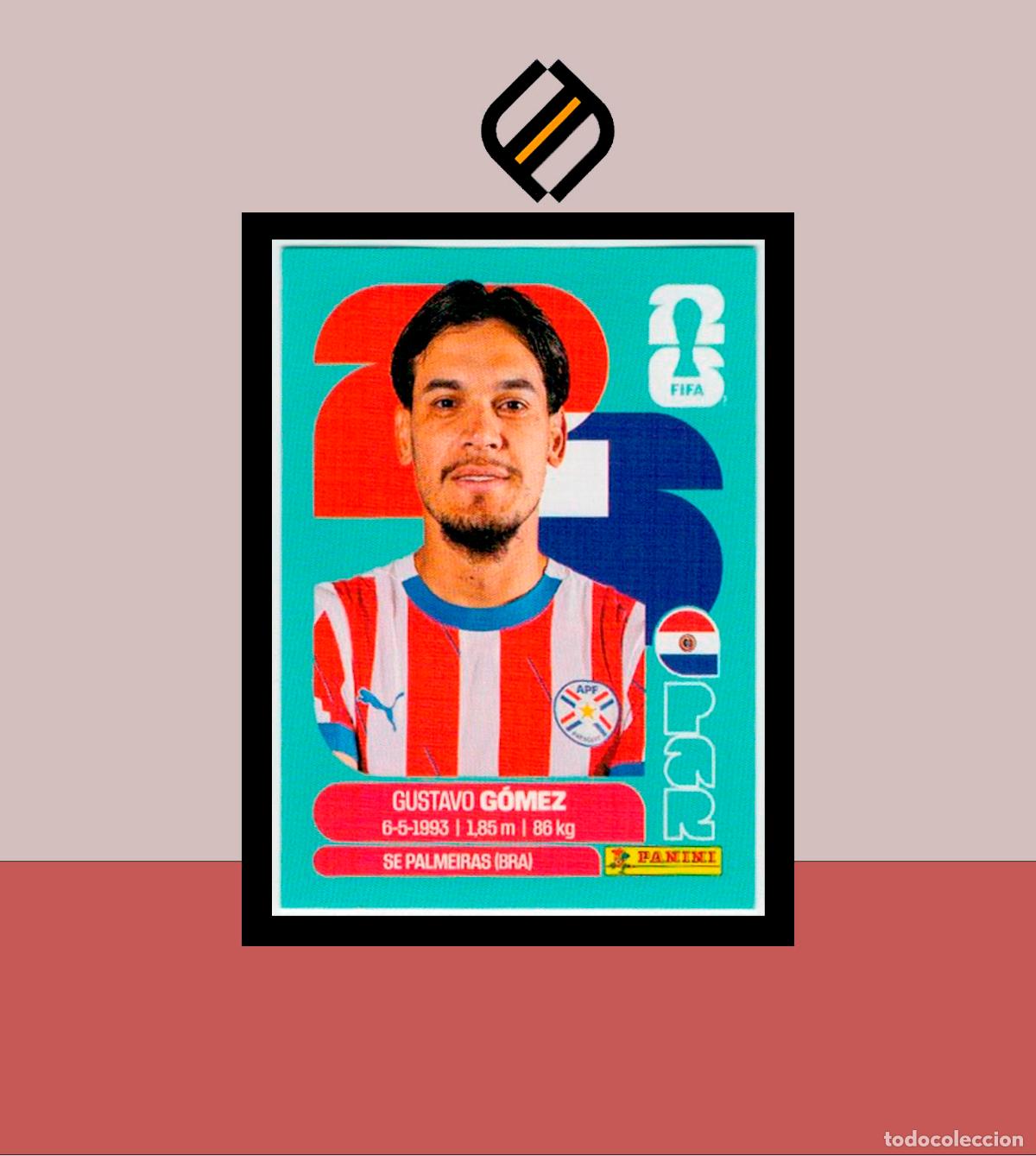 Cromos de F&uacute;tbol: PANINI FIFA CLUB WORLD CUP 2026 26 PAR 4 GUSTAVO G&Oacute;MEZ PARAGUAY STICKER MUNDIAL MEX CAN USA LIGA