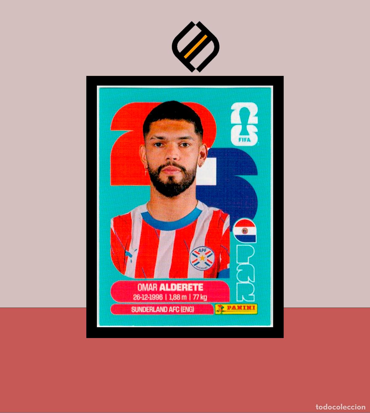 Cromos de F&uacute;tbol: PANINI FIFA CLUB WORLD CUP 2026 26 PAR 7 OMAR ALDERETE PARAGUAY STICKER MUNDIAL MEX CAN USA LIGA