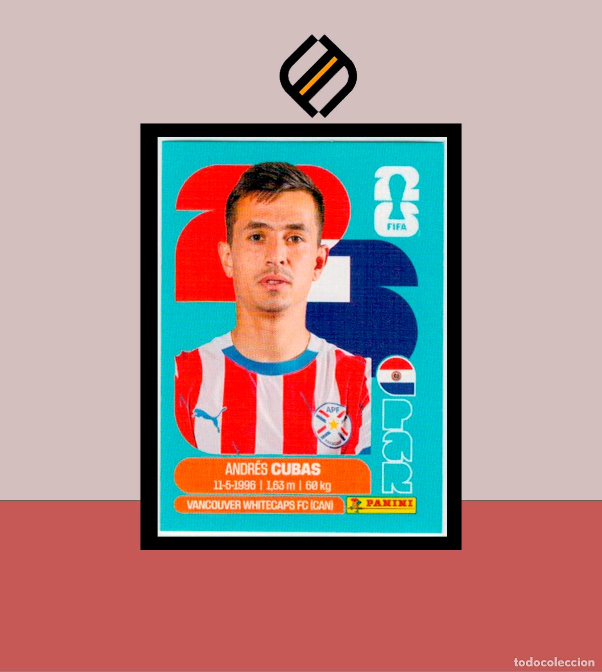 Cromos de F&uacute;tbol: PANINI FIFA CLUB WORLD CUP 2026 26 PAR 12 ANDR&Eacute;S CUBAS PARAGUAY STICKER MUNDIAL MEX CAN USA LIGA