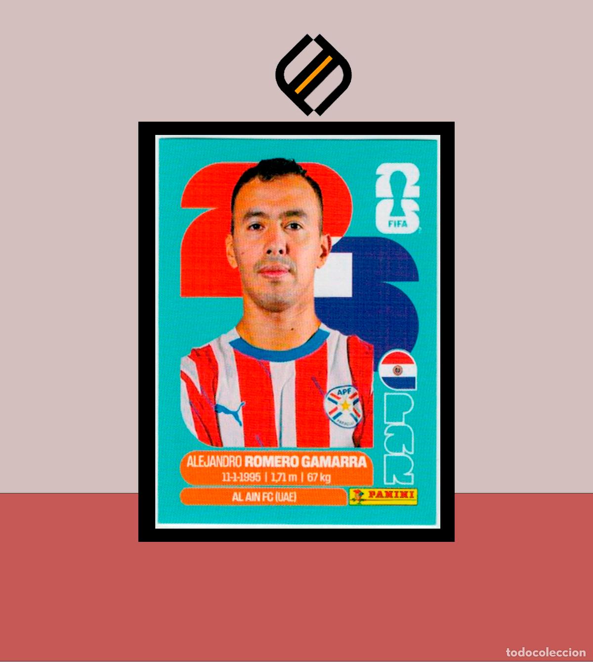 Cromos de F&uacute;tbol: PANINI FIFA CLUB WORLD CUP 2026 26 PAR 16 ALEJANDRO ROMERO PARAGUAY STICKER MUNDIAL MEX CAN USA