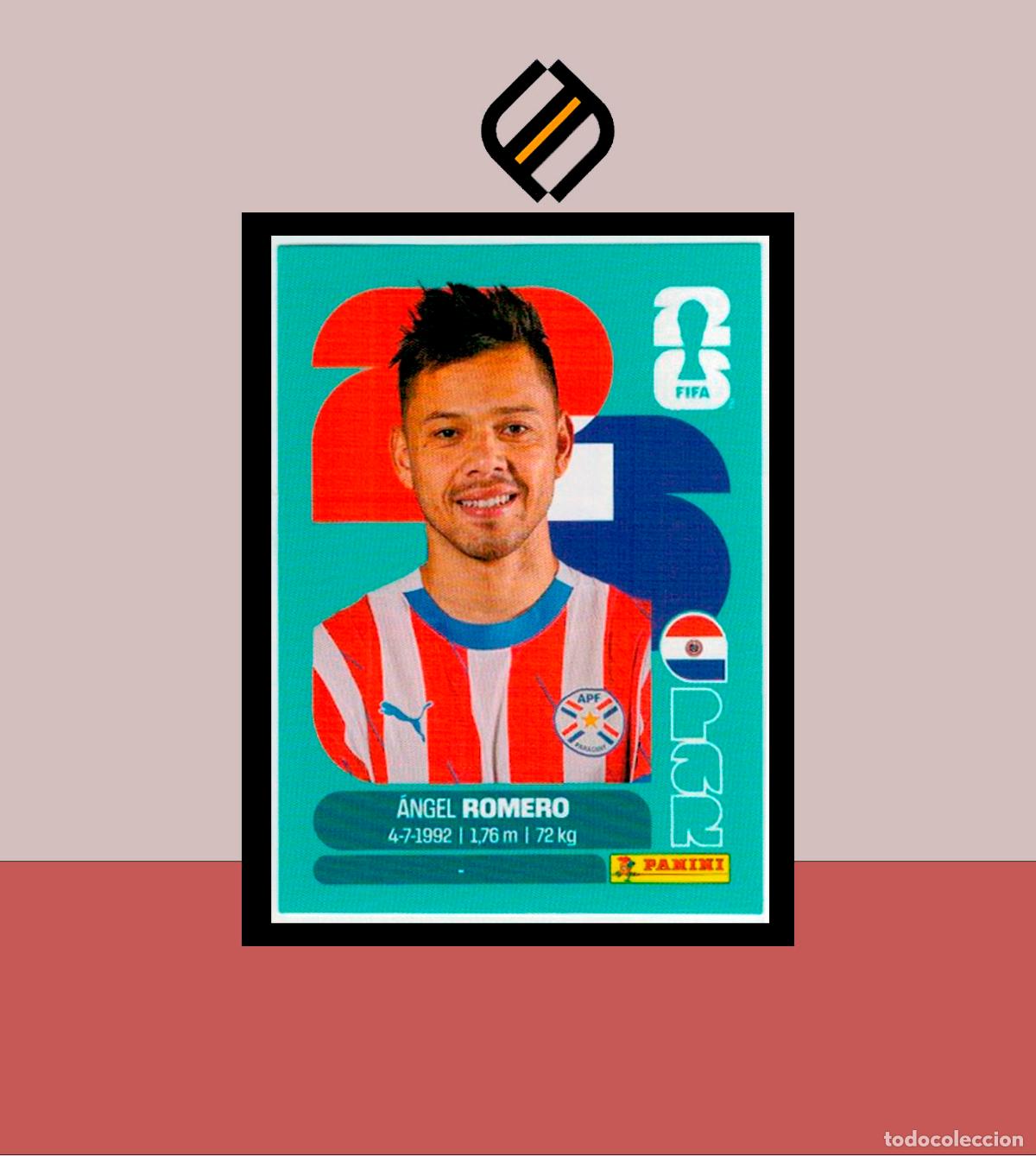 Cromos de F&uacute;tbol: PANINI FIFA CLUB WORLD CUP 2026 26 PAR 19 &Aacute;NGEL ROMERO PARAGUAY STICKER MUNDIAL MEX CAN USA LIGA