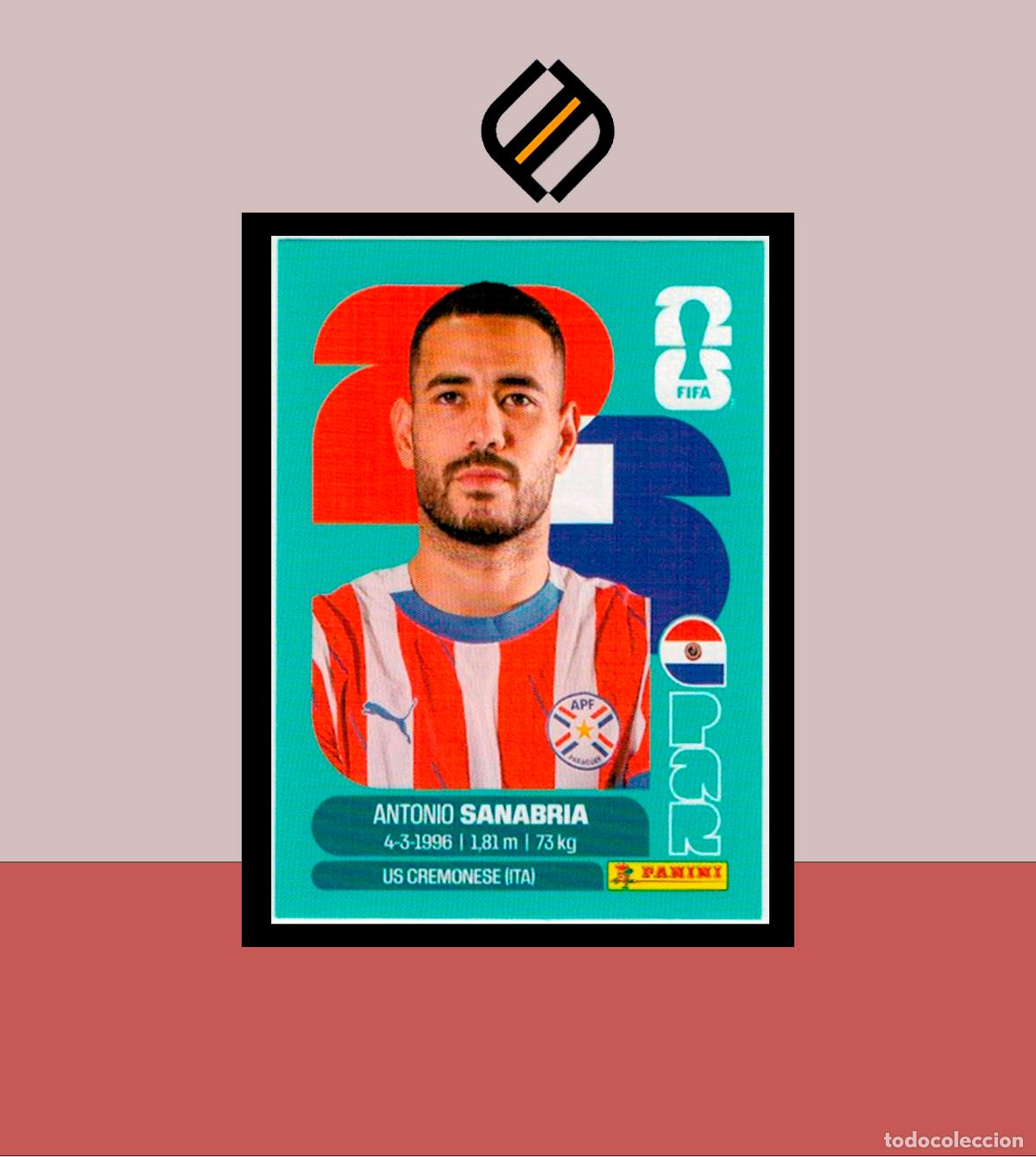 Cromos de F&uacute;tbol: PANINI FIFA CLUB WORLD CUP 2026 26 PAR 20 ANTONIO SANABRIA PARAGUAY STICKER MUNDIAL MEX CAN USA LIGA