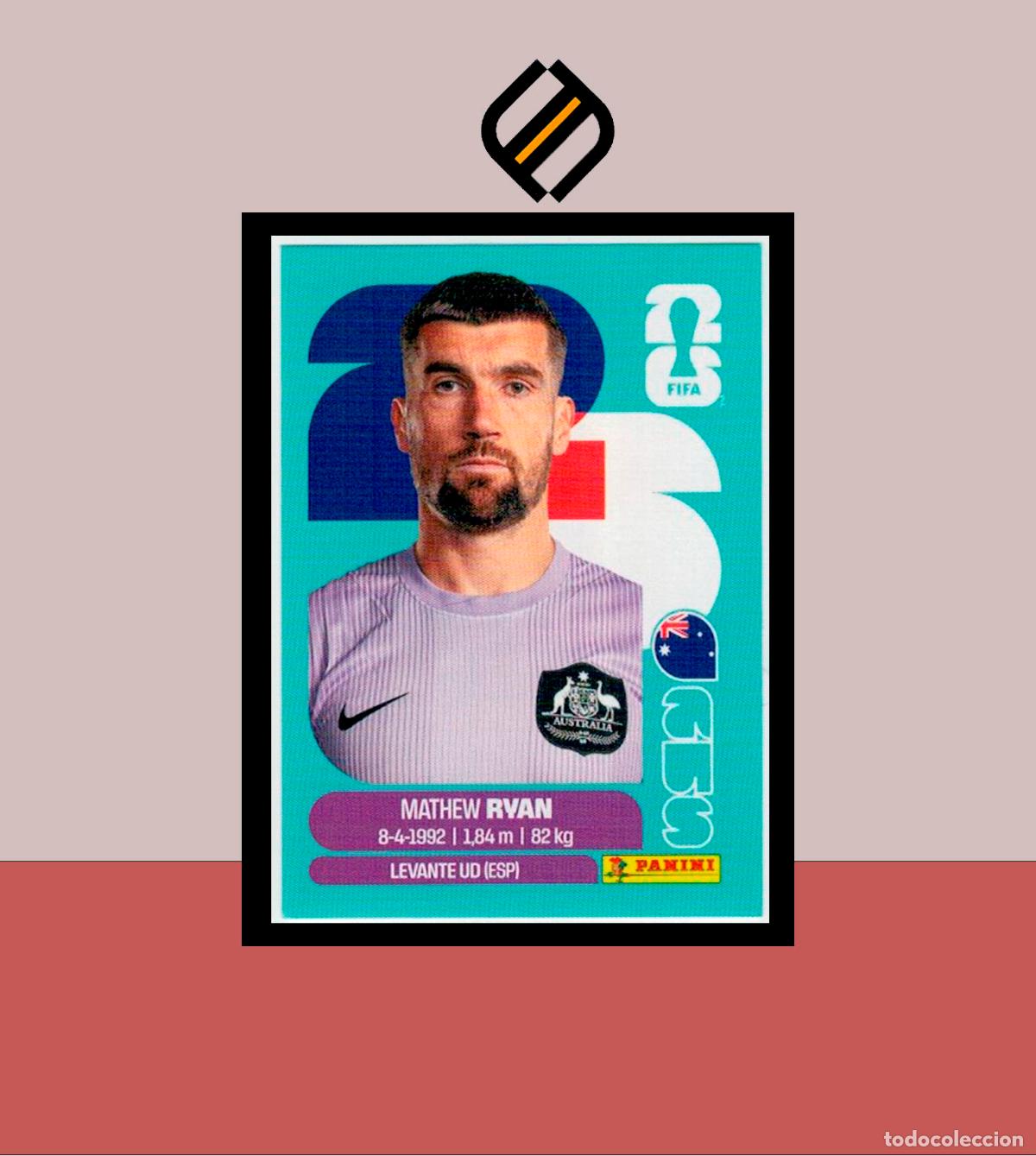 Cromos de F&uacute;tbol: PANINI FIFA CLUB WORLD CUP 2026 26 AUS 2 MATHEW RYAN AUSTRALIA STICKER MUNDIAL MEX CAN USA LIGA