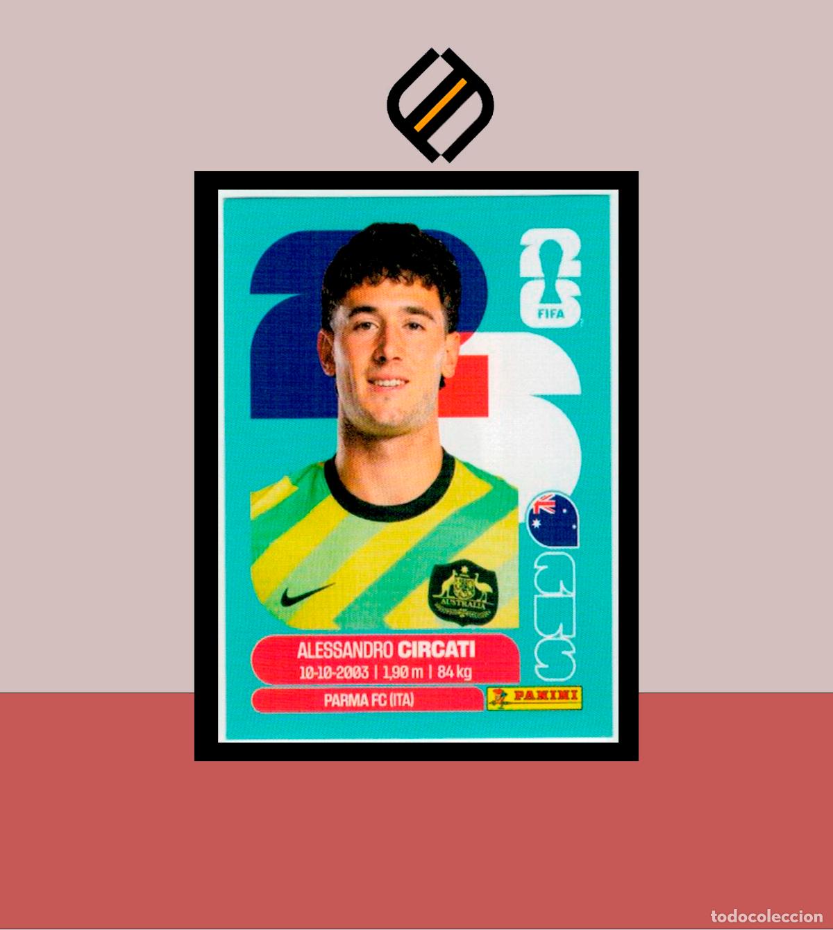Cromos de F&uacute;tbol: PANINI FIFA CLUB WORLD CUP 2026 26 AUS 5 ALESSANDRO CIRCATI AUSTRALIA STICKER MUNDIAL MEX CAN USA