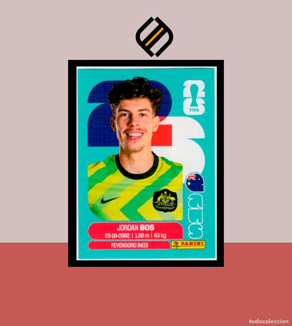 Cromos de F&uacute;tbol: PANINI FIFA CLUB WORLD CUP 2026 26 AUS 6 JORDAN BOS AUSTRALIA STICKER MUNDIAL MEX CAN USA LIGA