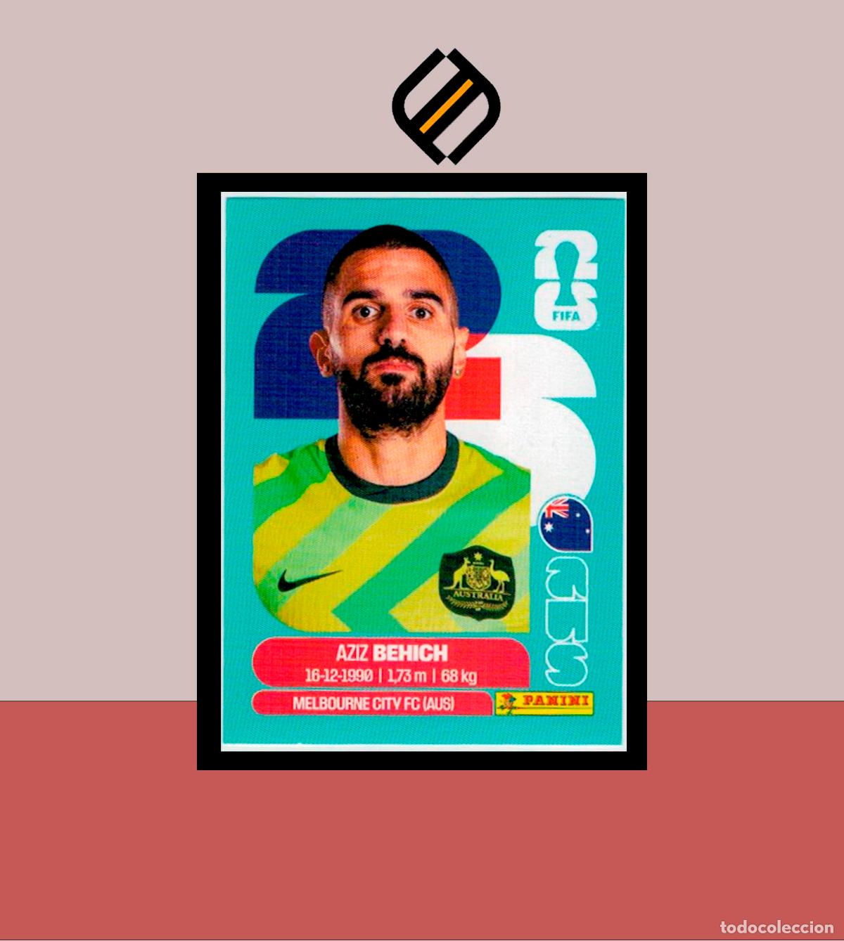 Cromos de F&uacute;tbol: PANINI FIFA CLUB WORLD CUP 2026 26 AUS 7 AZIZ BEHICH AUSTRALIA STICKER MUNDIAL MEX CAN USA LIGA