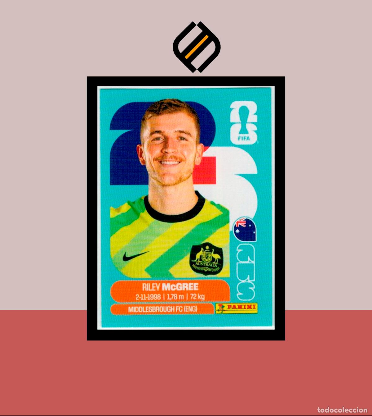 Cromos de F&uacute;tbol: PANINI FIFA CLUB WORLD CUP 2026 26 AUS 12 RILEY MCGREE AUSTRALIA STICKER MUNDIAL MEX CAN USA LIGA