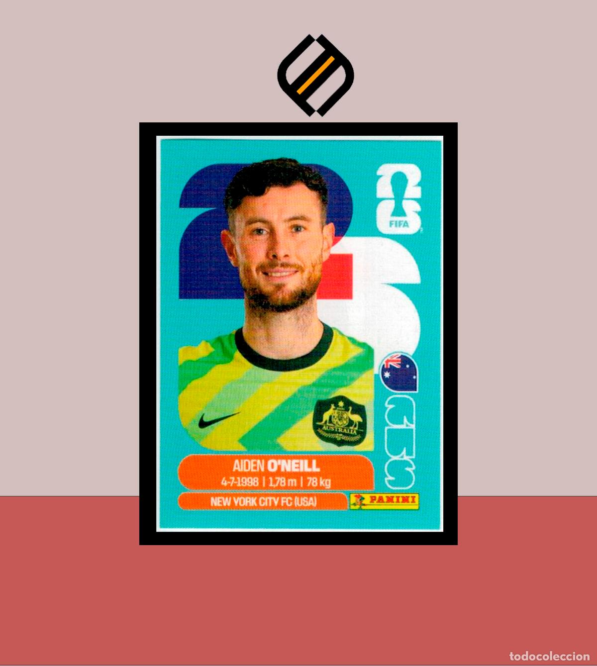Cromos de F&uacute;tbol: PANINI FIFA CLUB WORLD CUP 2026 26 AUS 14 AIDEN O'NEIL AUSTRALIA STICKER MUNDIAL MEX CAN USA LIGA