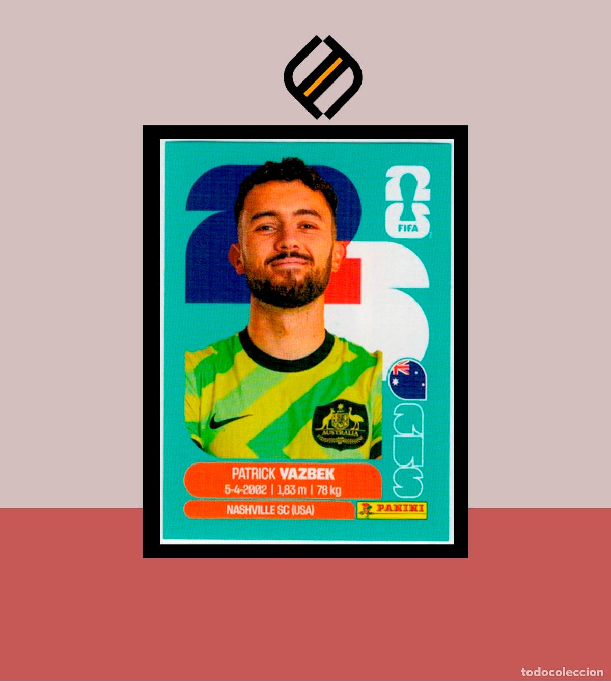Cromos de F&uacute;tbol: PANINI FIFA CLUB WORLD CUP 2026 26 AUS 16 PATRICK YAZBEK AUSTRALIA STICKER MUNDIAL MEX CAN USA LIGA