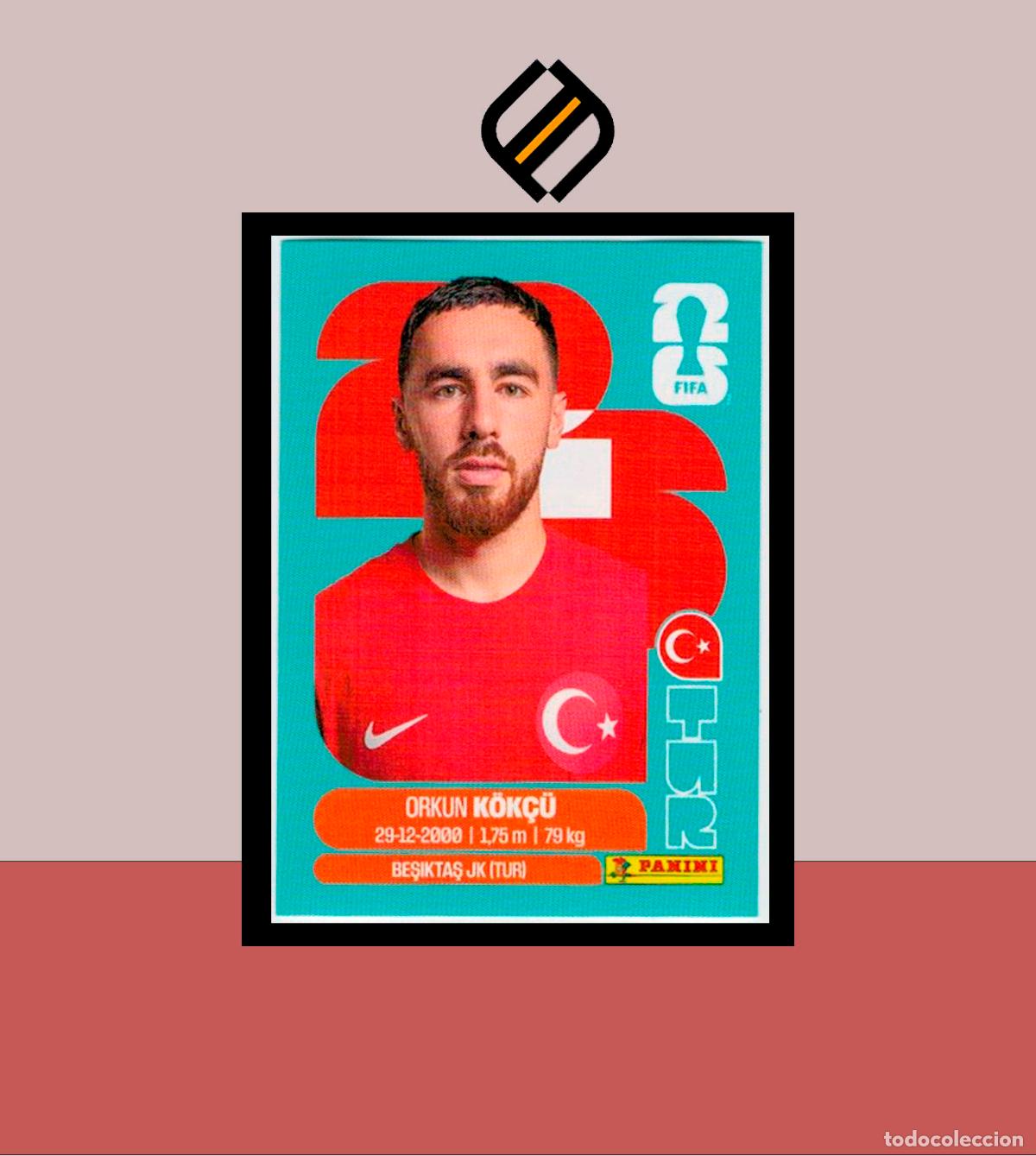 Cromos de F&uacute;tbol: PANINI FIFA CLUB WORLD CUP 2026 26 TUR 12 ORKUN KOK&Ccedil;U TURQUIA STICKER MUNDIAL MEX CAN USA