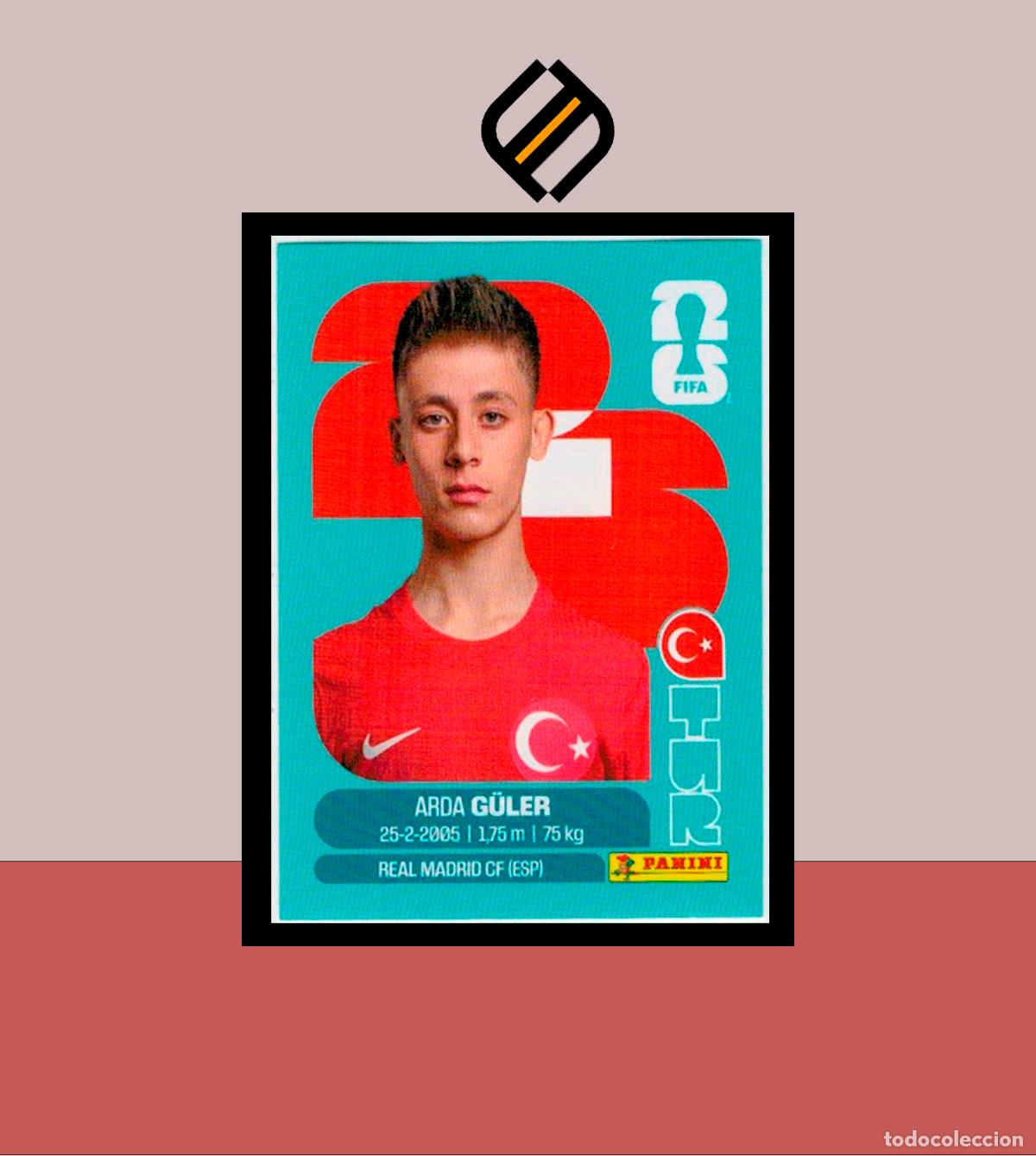 Cromos de F&uacute;tbol: PANINI FIFA CLUB WORLD CUP 2026 26 TUR 13 ARDA G&Uuml;LER TURQUIA STICKER MUNDIAL MEX CAN USA