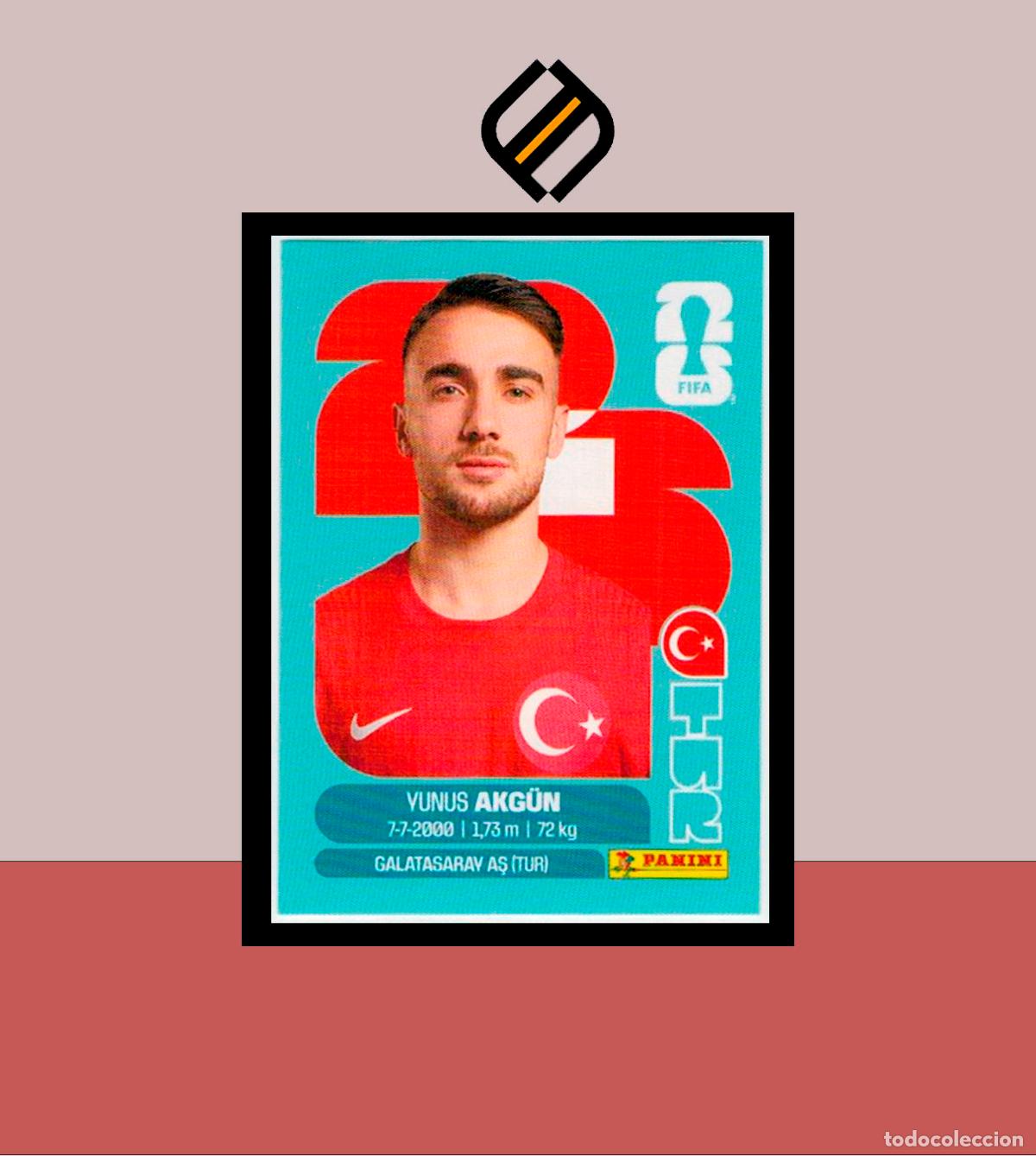 Cromos de F&uacute;tbol: PANINI FIFA CLUB WORLD CUP 2026 26 TUR 16 YUNUS AKG&Uuml;N TURQUIA STICKER MUNDIAL MEX CAN USA
