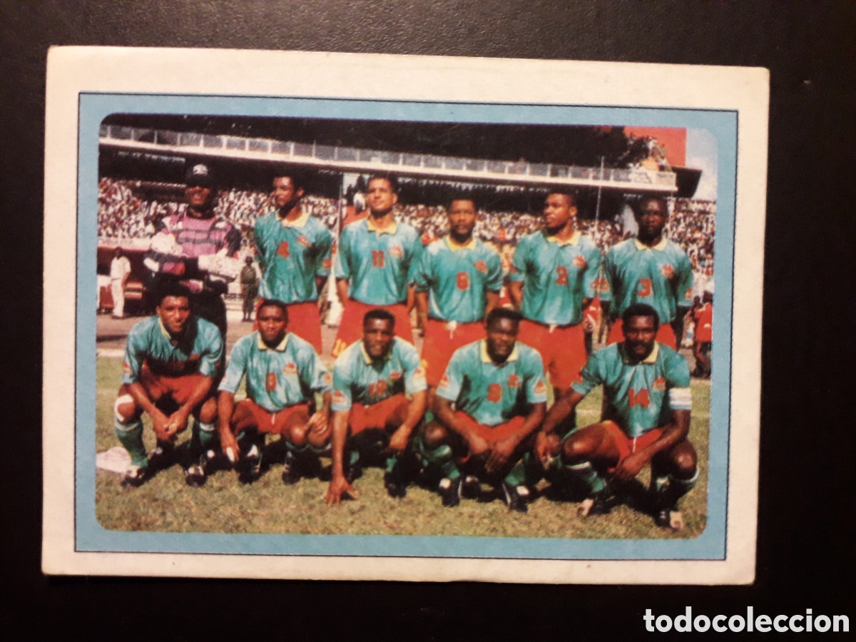 Cromos de F&uacute;tbol: EQUIPO CAMER&Uacute;N N&deg; 438 MUNDIAL F&Uacute;TBOL USA/ESTADOS UNIDOS 94 1994 ED ESTADIO SIN PEG PEDIDO M&Iacute;NIMO 3&euro;