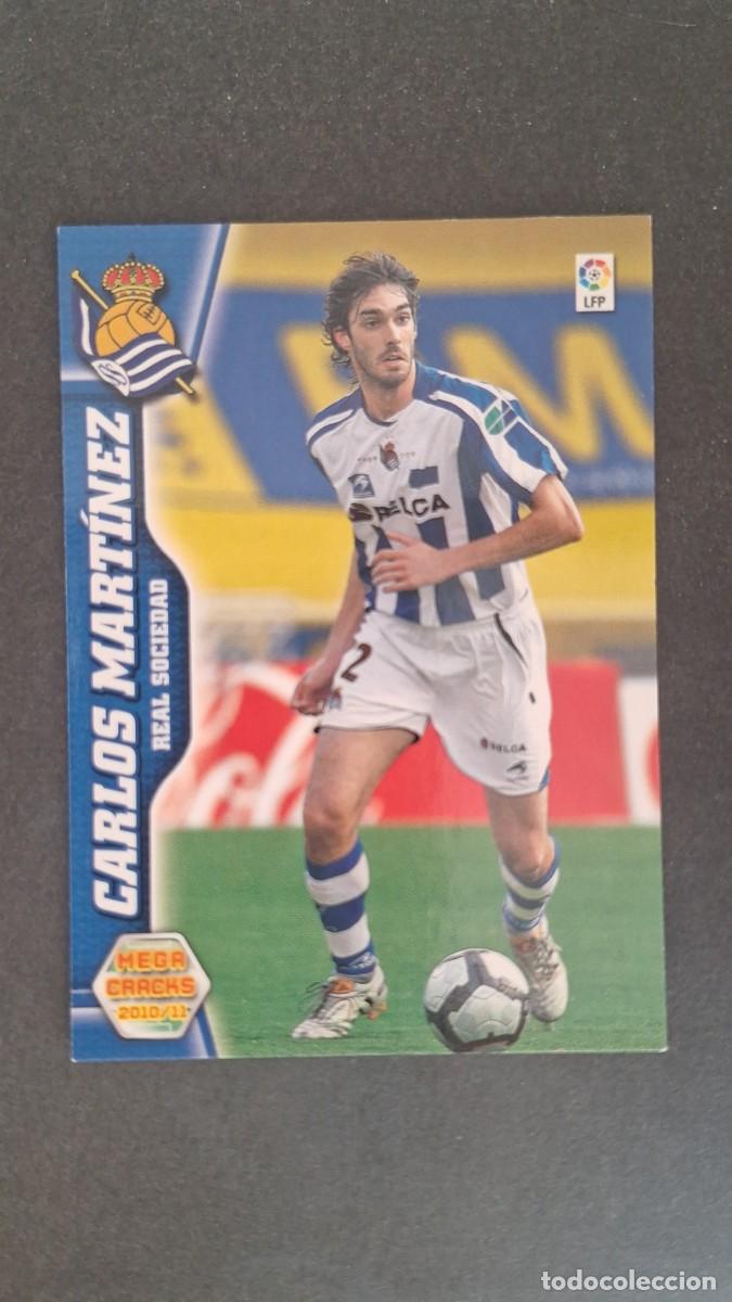 Cromos de F&uacute;tbol: L1 CARLOS MARTINEZ REAL SOCIEDAD 255 PANINI MEGACRACKS 2010 2011 10 11
