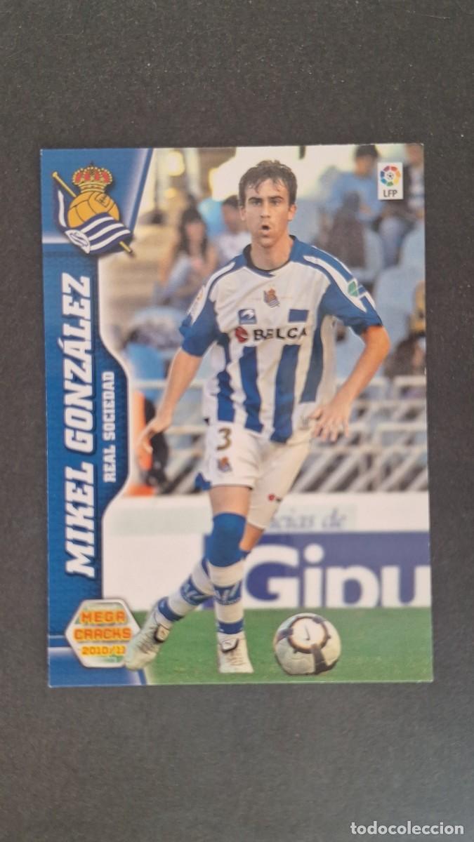 Cromos de F&uacute;tbol: L1 MIKEL GONZALEZ REAL SOCIEDAD 259 PANINI MEGACRACKS 2010 2011 10 11