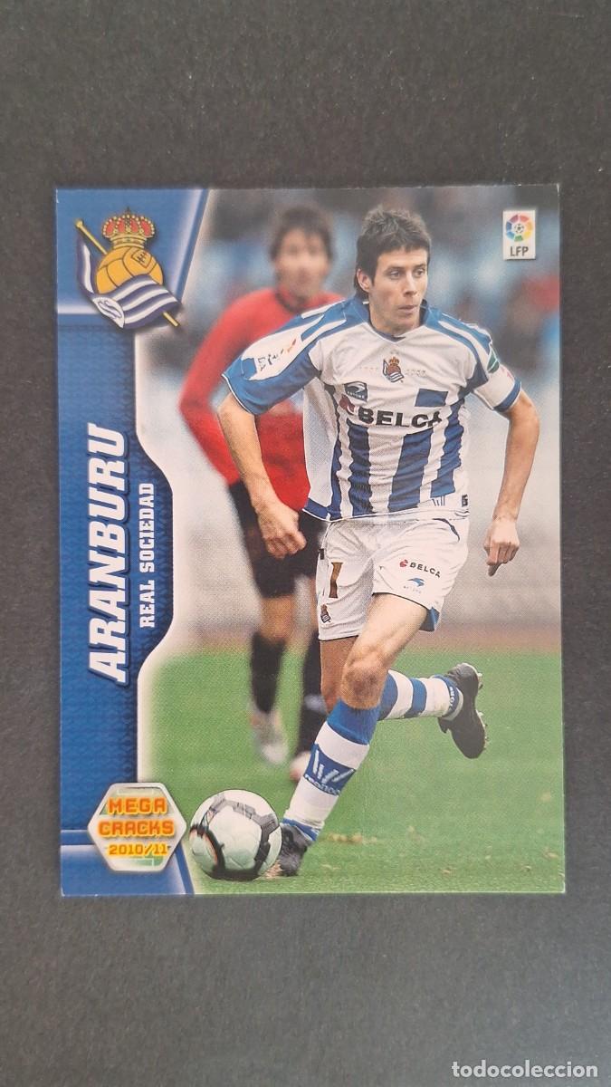 Cromos de F&uacute;tbol: L1 ARANBURU REAL SOCIEDAD 262 PANINI MEGACRACKS 2010 2011 10 11