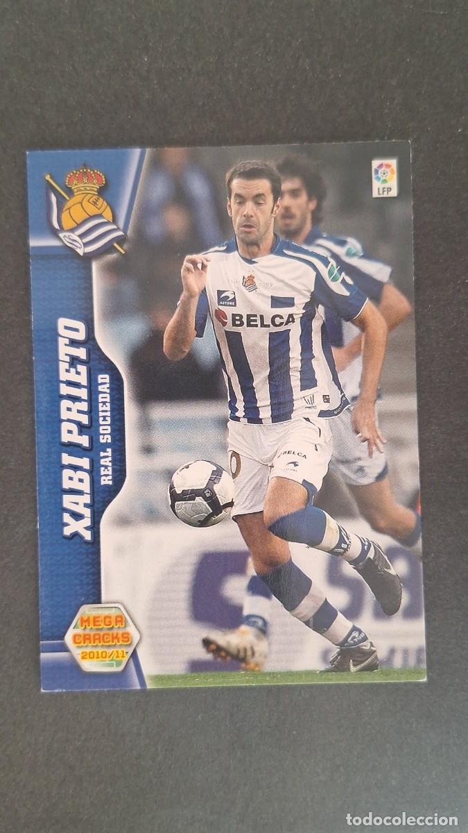 Cromos de F&uacute;tbol: L1 XABI PRIETO REAL SOCIEDAD 263 PANINI MEGACRACKS 2010 2011 10 11