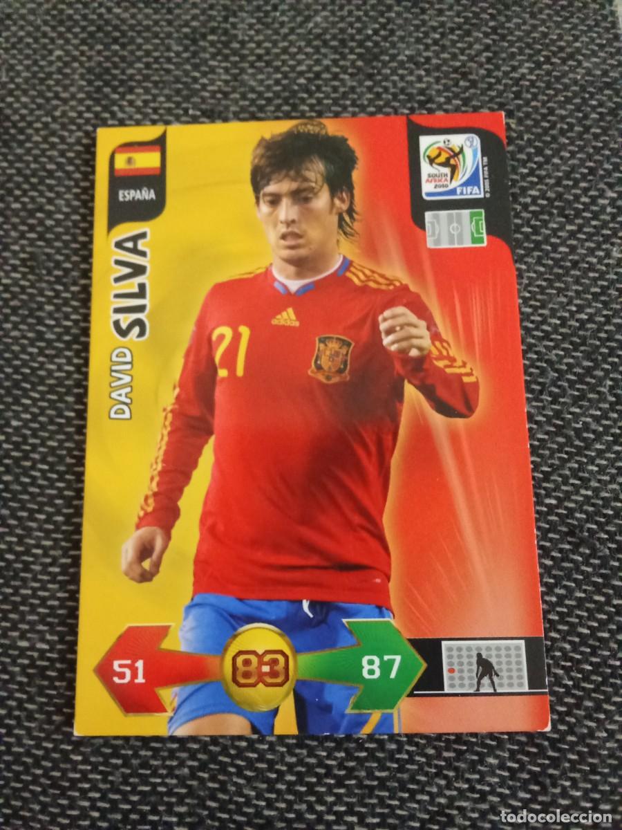 Cromos de f&uacute;tbol: Silva Espa&ntilde;a ADRENALYN FIFA world CUP Sud&aacute;frica 2010