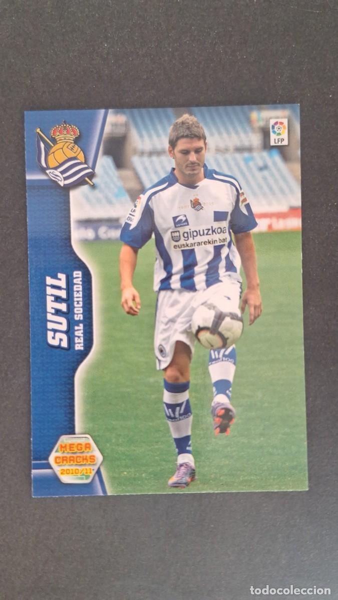 Cromos de f&uacute;tbol: L1 SUTIL REAL SOCIEDAD 270 PANINI MEGACRACKS 2010 2011 10 11