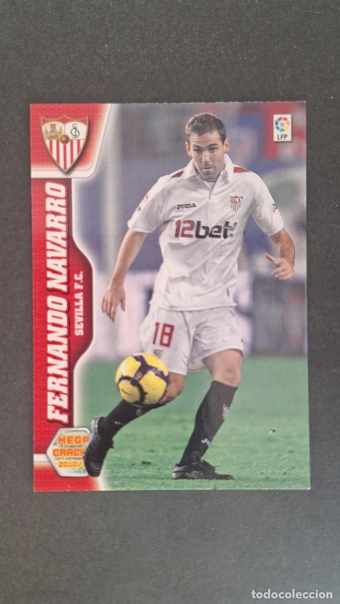 Cromos de F&uacute;tbol: L1 FERNANDO NAVARRO SEVILLA F. C. 274 PANINI MEGACRACKS 2010 2011 10 11