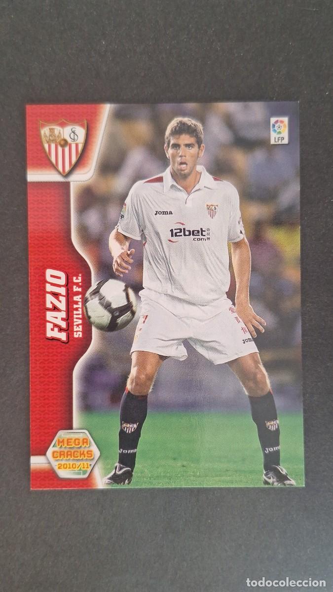 Cromos de F&uacute;tbol: L1 FAZIO SEVILLA F. C. 278 PANINI MEGACRACKS 2010 2011 10 11