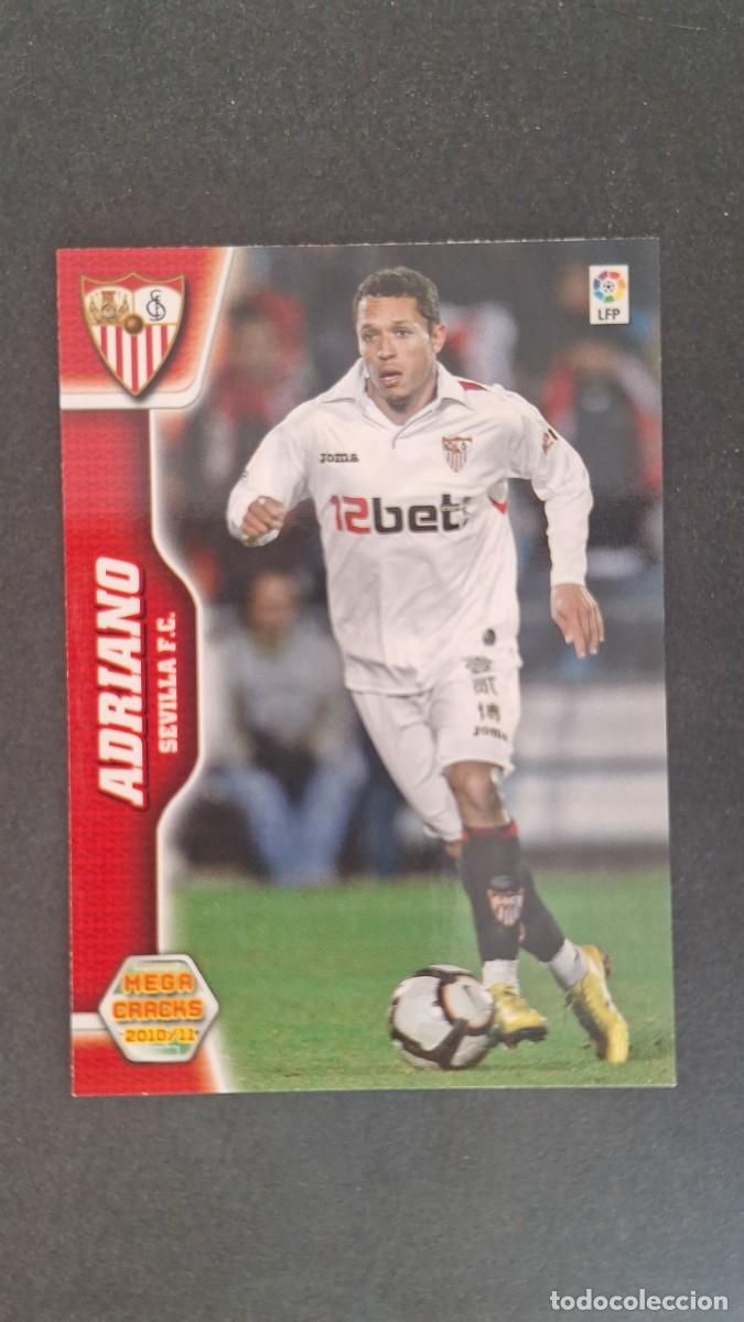 Cromos de F&uacute;tbol: L1 ADRIANO SEVILLA F. C. 282 PANINI MEGACRACKS 2010 2011 10 11