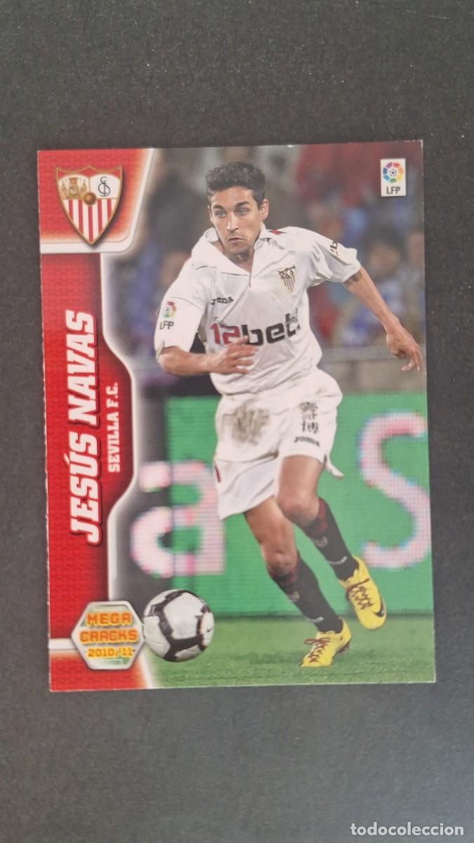 Cromos de F&uacute;tbol: L1 JESUS NAVAS SEVILLA F. C. 283 PANINI MEGACRACKS 2010 2011 10 11