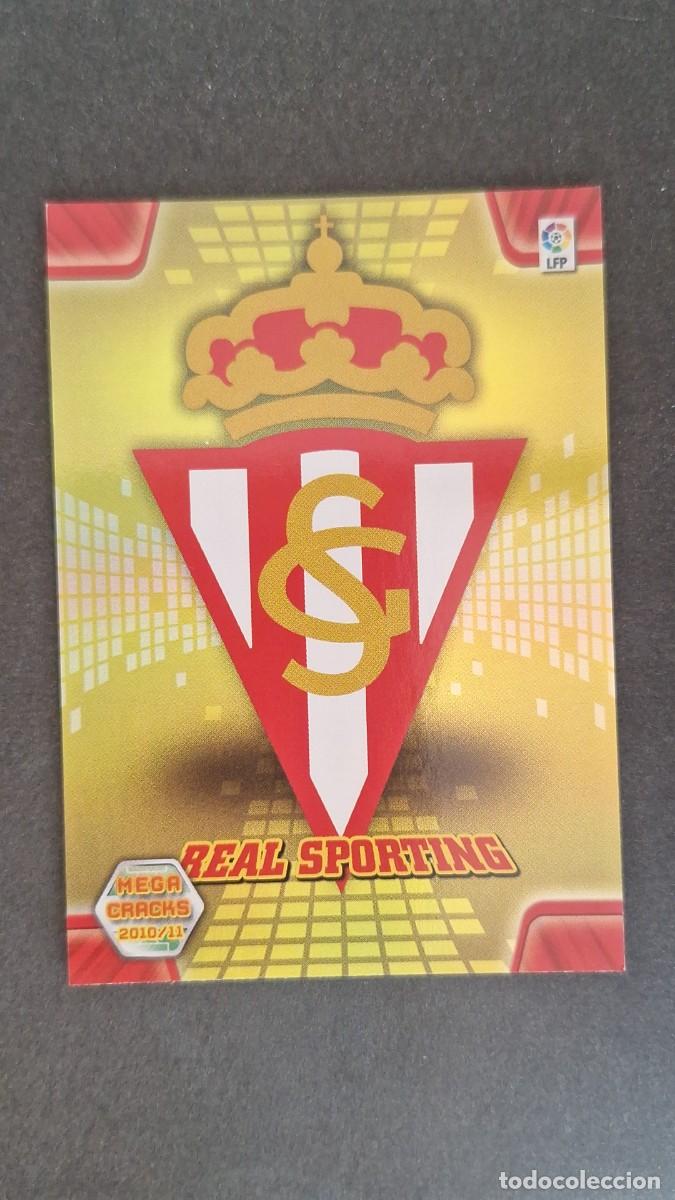 Cromos de F&uacute;tbol: L1 ESCUDO SPORTING DE GIJON 289 PANINI MEGACRACKS 2010 2011 10 11