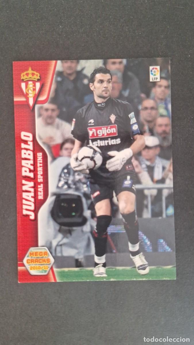 Cromos de F&uacute;tbol: L1 JUAN PABLO SPORTING DE GIJON 290 PANINI MEGACRACKS 2010 2011 10 11