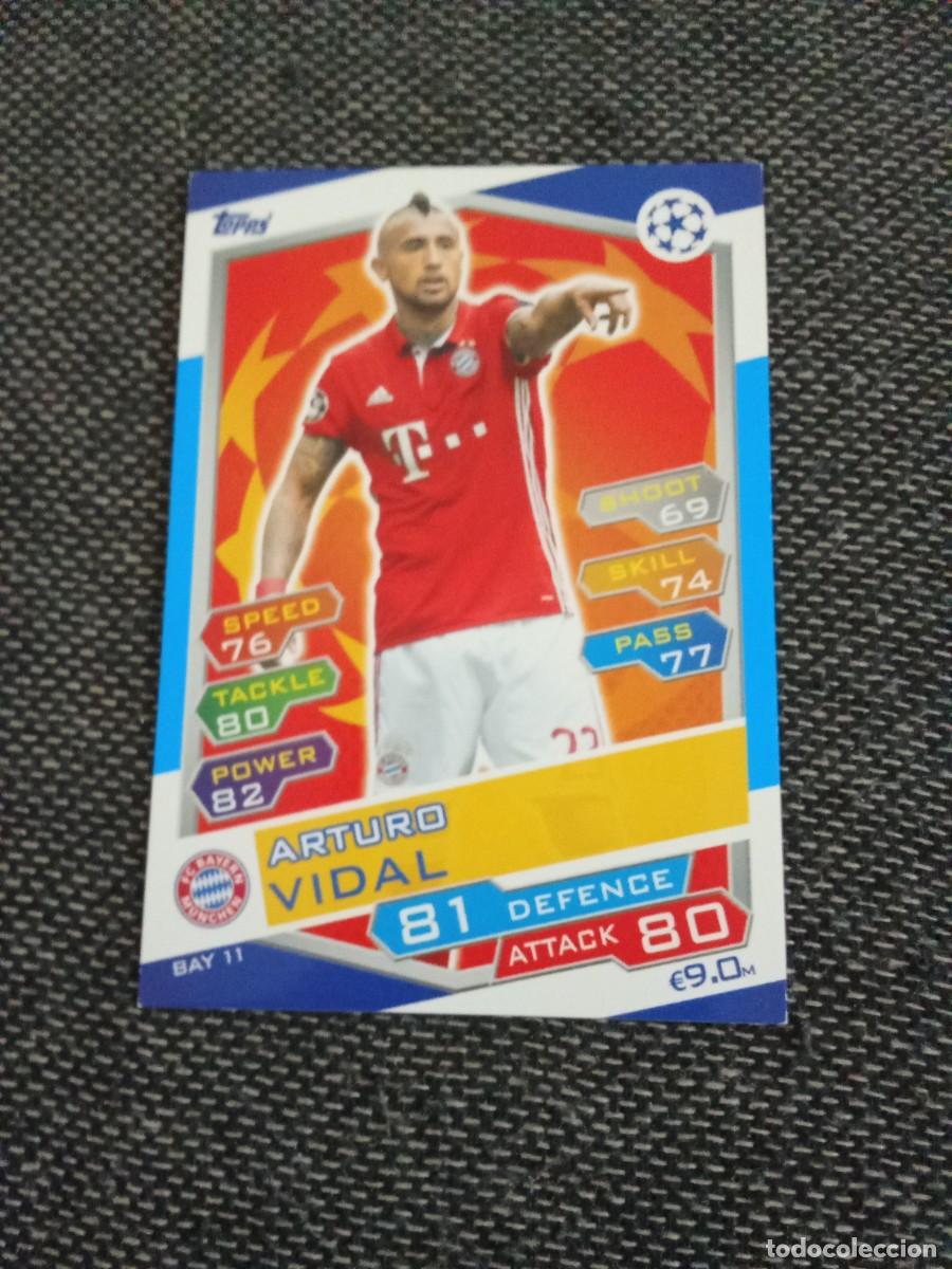 Cromos de F&uacute;tbol: BAY 11 Vidal Bayern Munich match attax champions league 2016-17