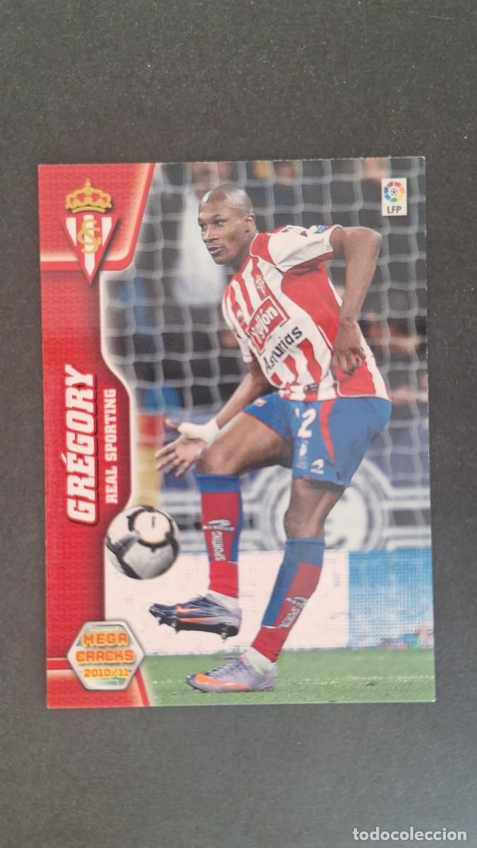 Cromos de F&uacute;tbol: L1 GREGORY SPORTING DE GIJON 296 PANINI MEGACRACKS 2010 2011 10 11