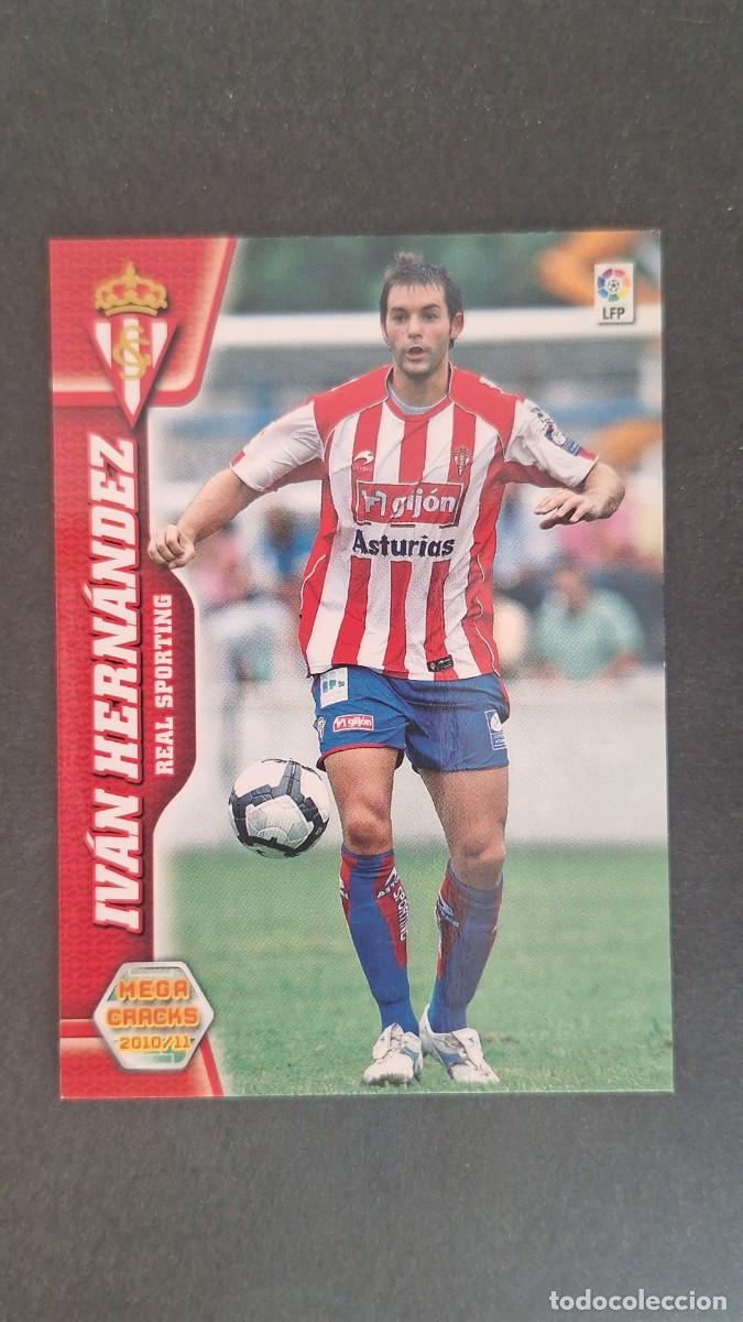 Cromos de F&uacute;tbol: L1 IVAN HERNANDEZ SPORTING DE GIJON 297 PANINI MEGACRACKS 2010 2011 10 11