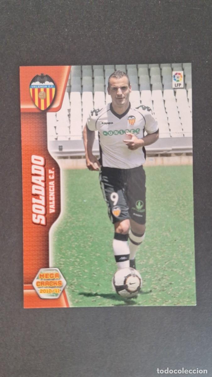 Cromos de F&uacute;tbol: L1 SOLDADO VALENCIA C. F. 324 PANINI MEGACRACKS 2010 2011 10 11