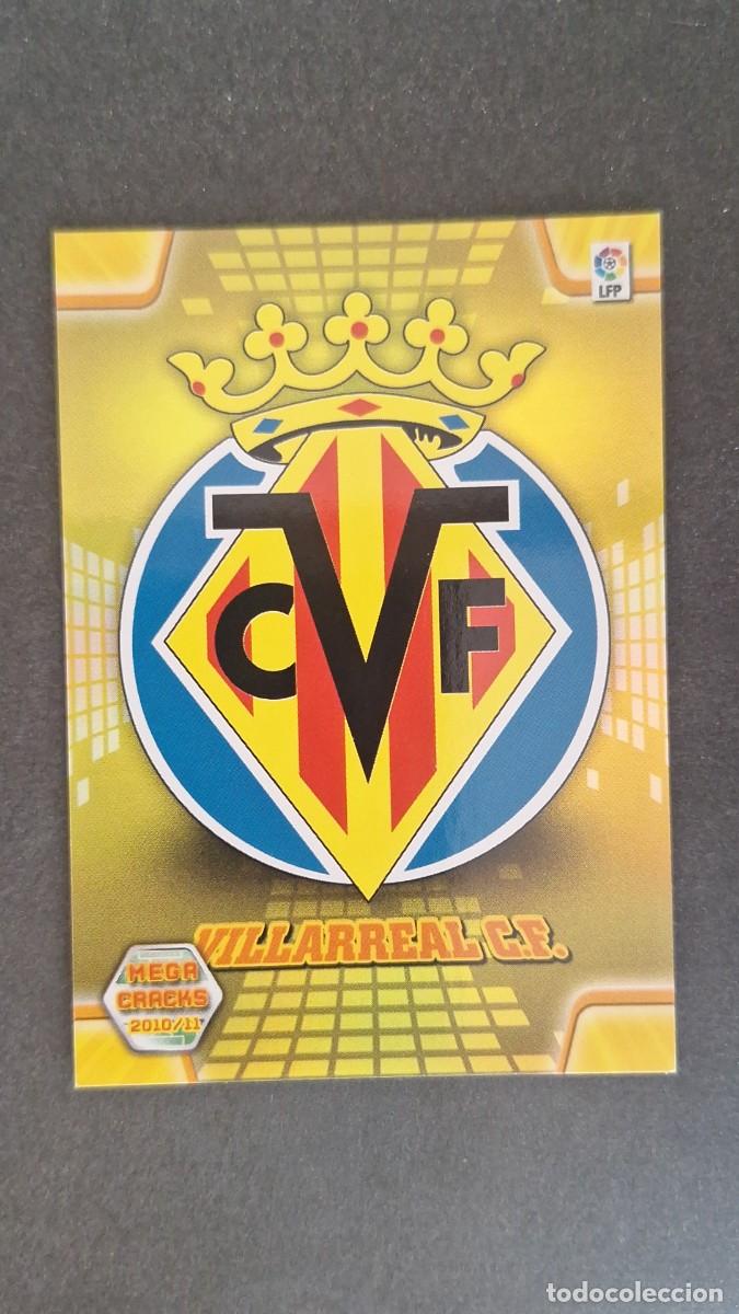 Cromos de F&uacute;tbol: L1 ESCUDO VILLARREAL C. F. 325 PANINI MEGACRACKS 2010 2011 10 11