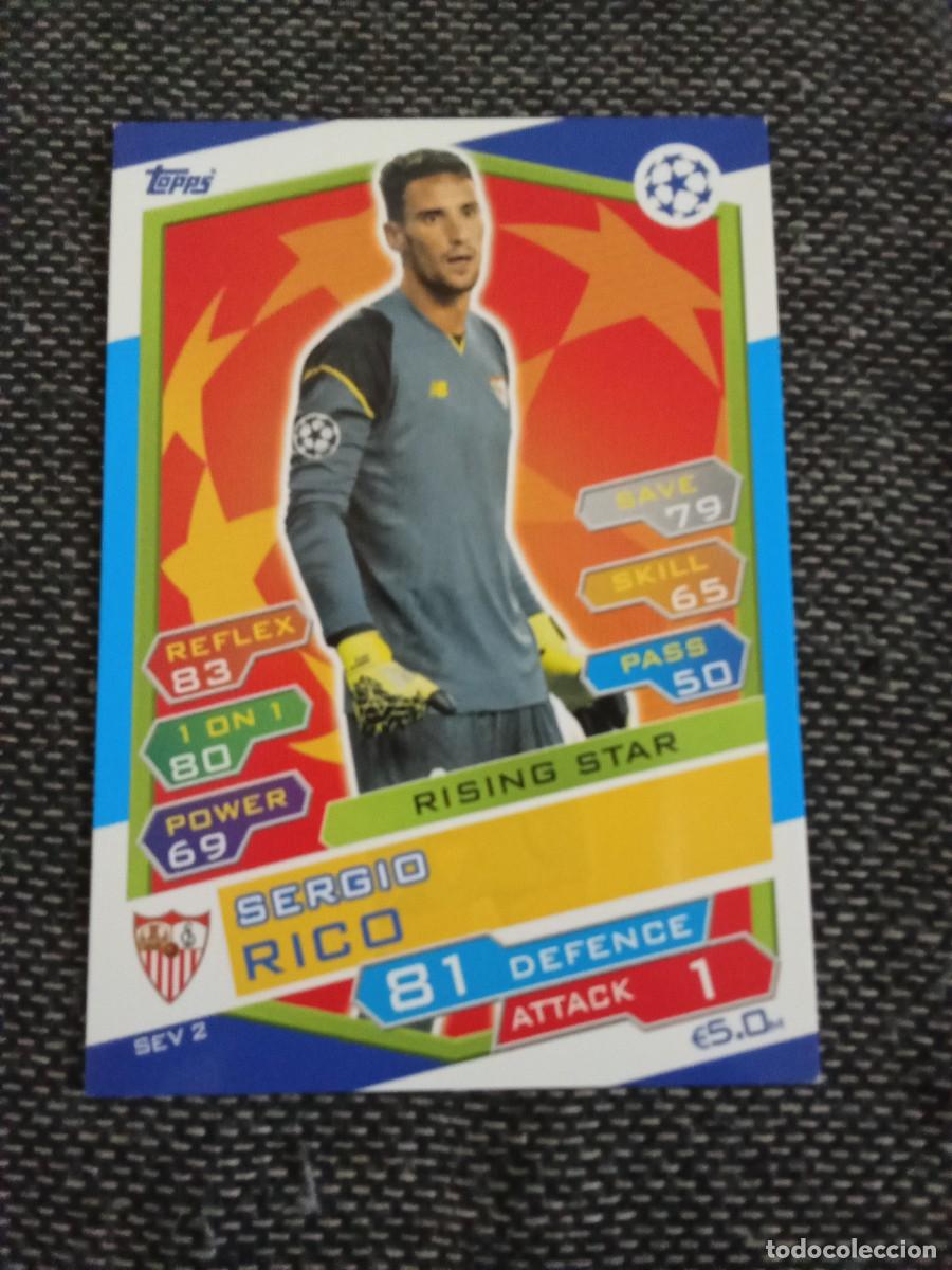 Cromos de F&uacute;tbol: SEV 2 rico Sevilla match attax UEFA champions league 2016-17