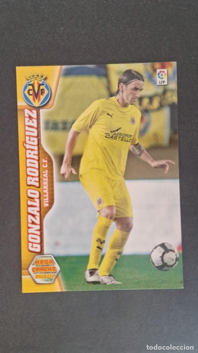 Cromos de F&uacute;tbol: L1 GONZALO RODRIGUEZ VILLARREAL C. F. 331 PANINI MEGACRACKS 2010 2011 10 11