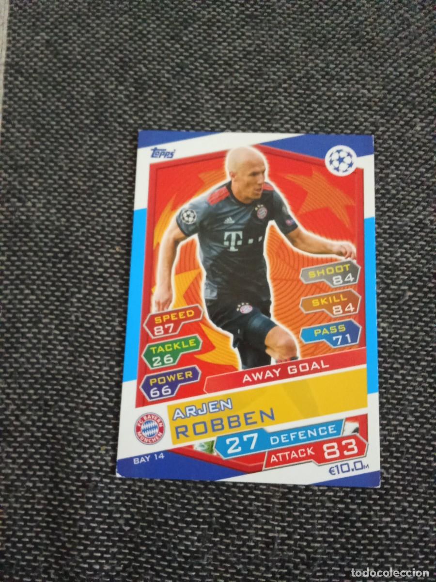 Cromos de F&uacute;tbol: BAY 14 Robben Bayern Munich Alonso Bayern Munich match attax champions league 2016-17