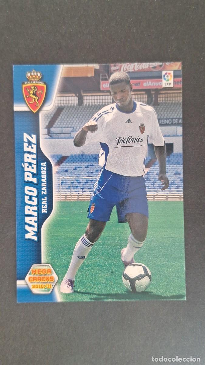 Cromos de F&uacute;tbol: L1 MARCO PEREZ REAL ZARAGOZA 358 PANINI MEGACRACKS 2010 2011 10 11