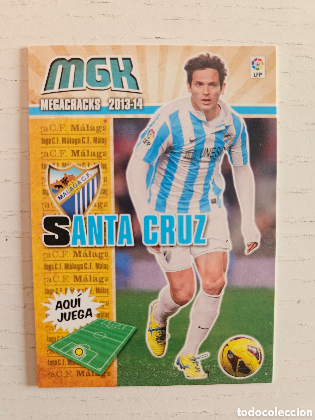 Cromos de F&uacute;tbol: Megacracks 2013 2014 13 14 panini Santa Cruz error n&deg; 234 bis Malaga