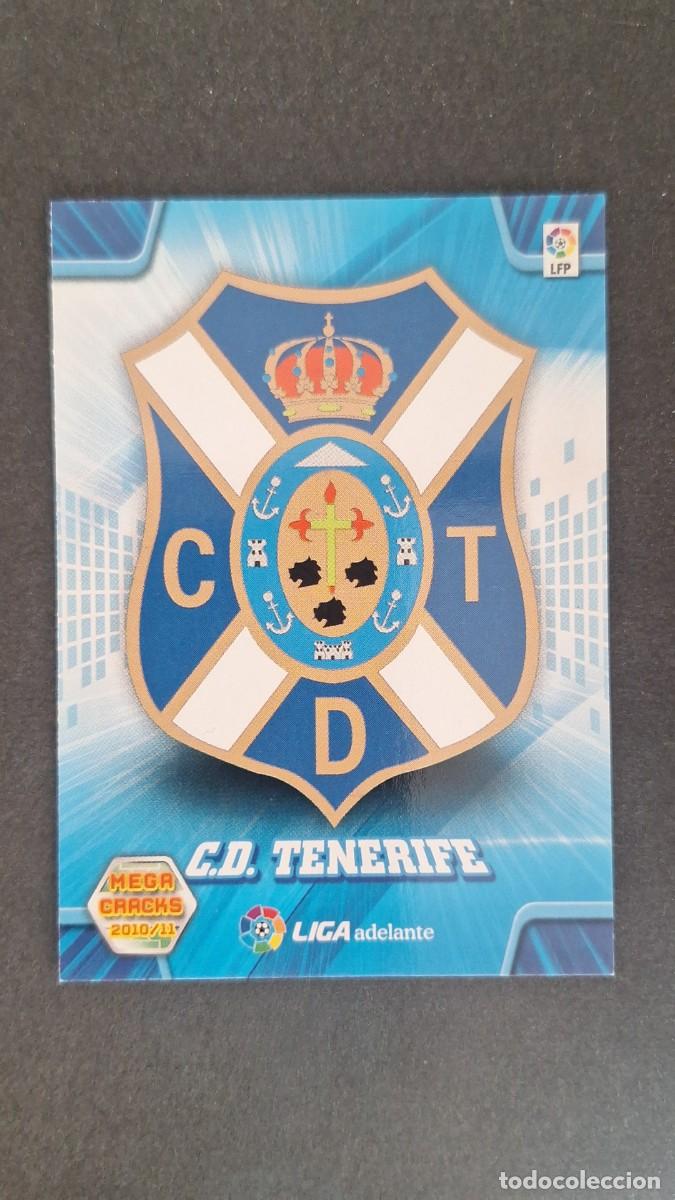 Cromos de F&uacute;tbol: L1 ESCUDO C. D. TENERIFE LIGA ADELANTE SEGUNDA DIVISION 416 PANINI MEGACRACKS 2010 2011 10 11