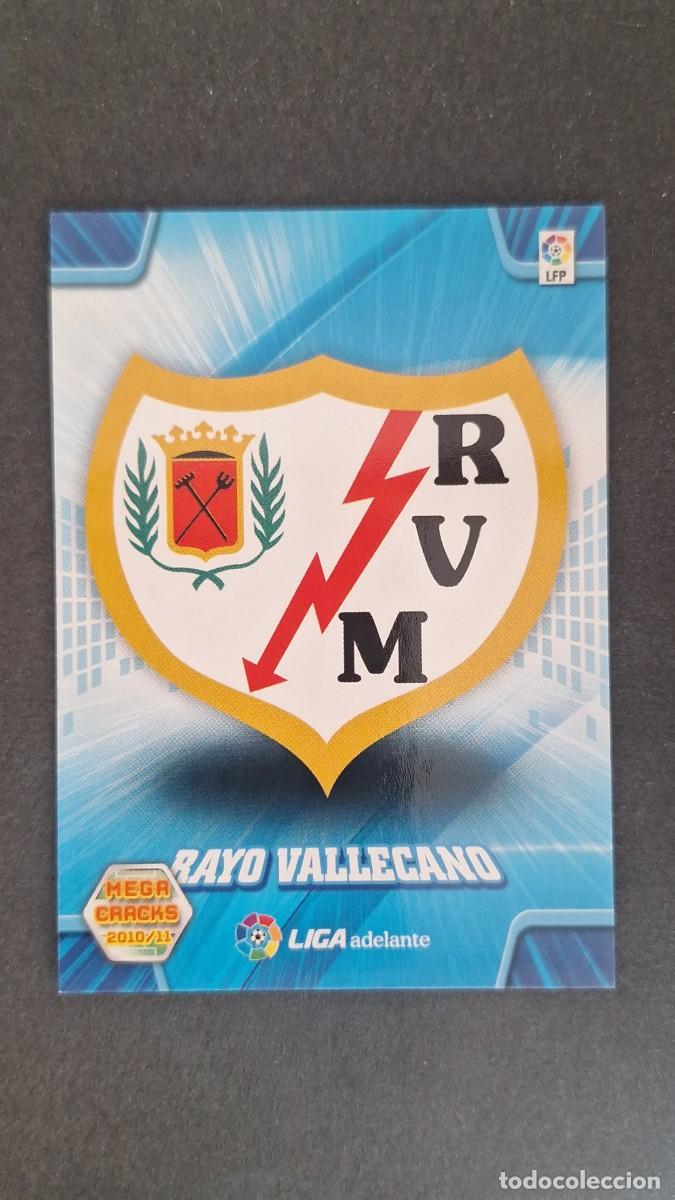 Cromos de F&uacute;tbol: L1 ESCUDO RAYO VALLECANO LIGA ADELANTE SEGUNDA DIVISION 425 PANINI MEGACRACKS 2010 2011 10 11