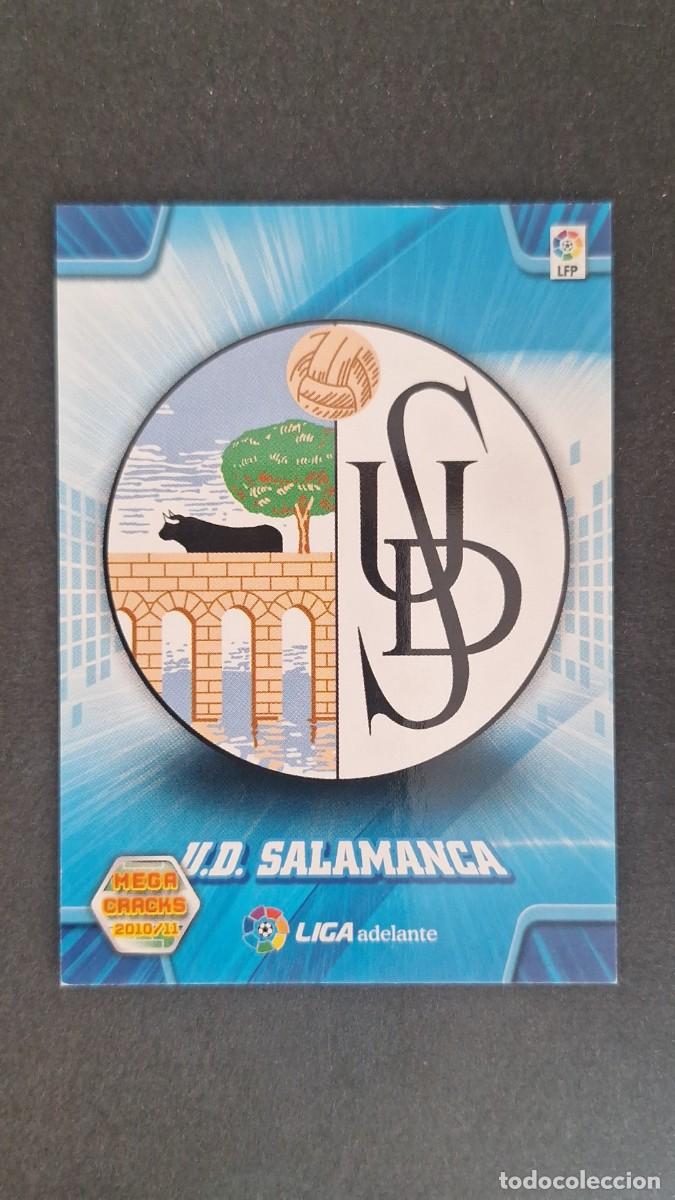Cromos de F&uacute;tbol: L1 ESCUDO U. D. SALAMANCA LIGA ADELANTE SEGUNDA DIVISION 430 PANINI MEGACRACKS 2010 2011 10 11