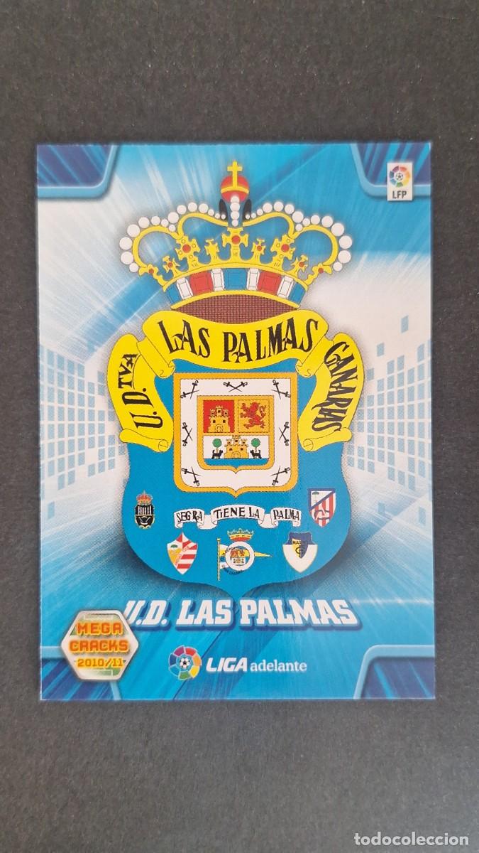 Cromos de F&uacute;tbol: L1 ESCUDO U. D. LAS PALMAS LIGA ADELANTE SEGUNDA DIVISION 431 PANINI MEGACRACKS 2010 2011 10 11